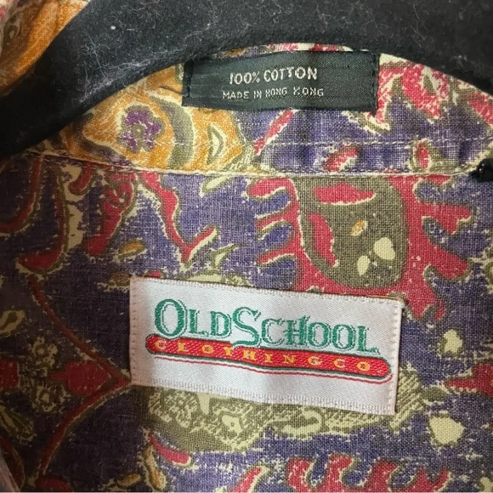 Old School Clothing Company Vintage Purple Yellow Long Sleeve Men’s Size XL‎ - Picture 6 of 6